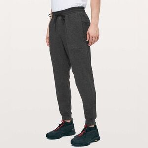 Lululemon At Ease Jogger Pants Heathered Black Size Large Mens